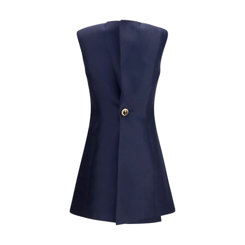 Balenciaga Blue Wool Oves Aries Casual Dress