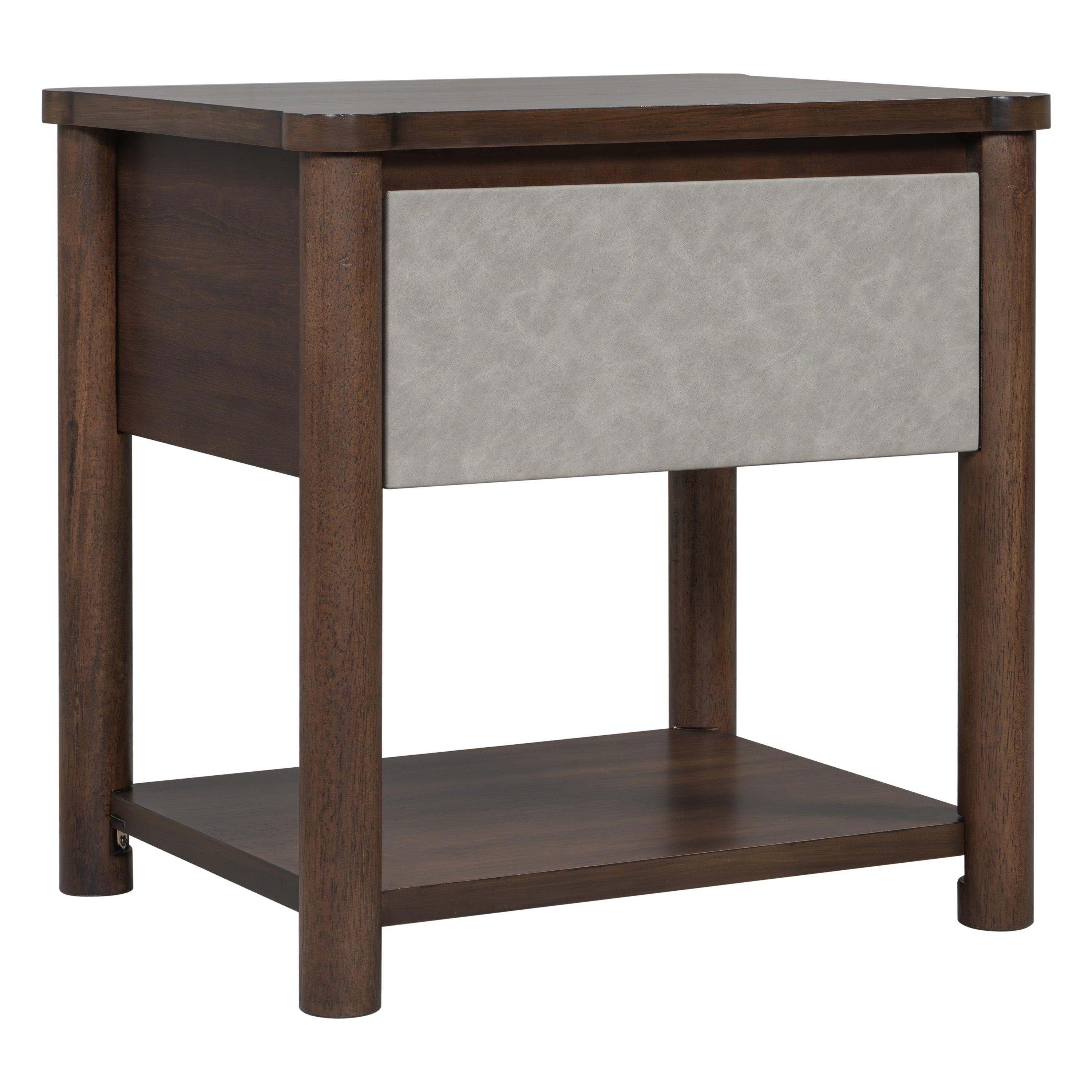 Modern King Bed Frame Set with 2 Nightstands, Light Gray Wood Platform Bed with Headboard and Matching Bedside Tables for Bedroom