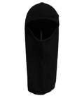 Dolce & Gabbana Men Black Wool Ribbed Knit Balaclava Wrap One Size Hat