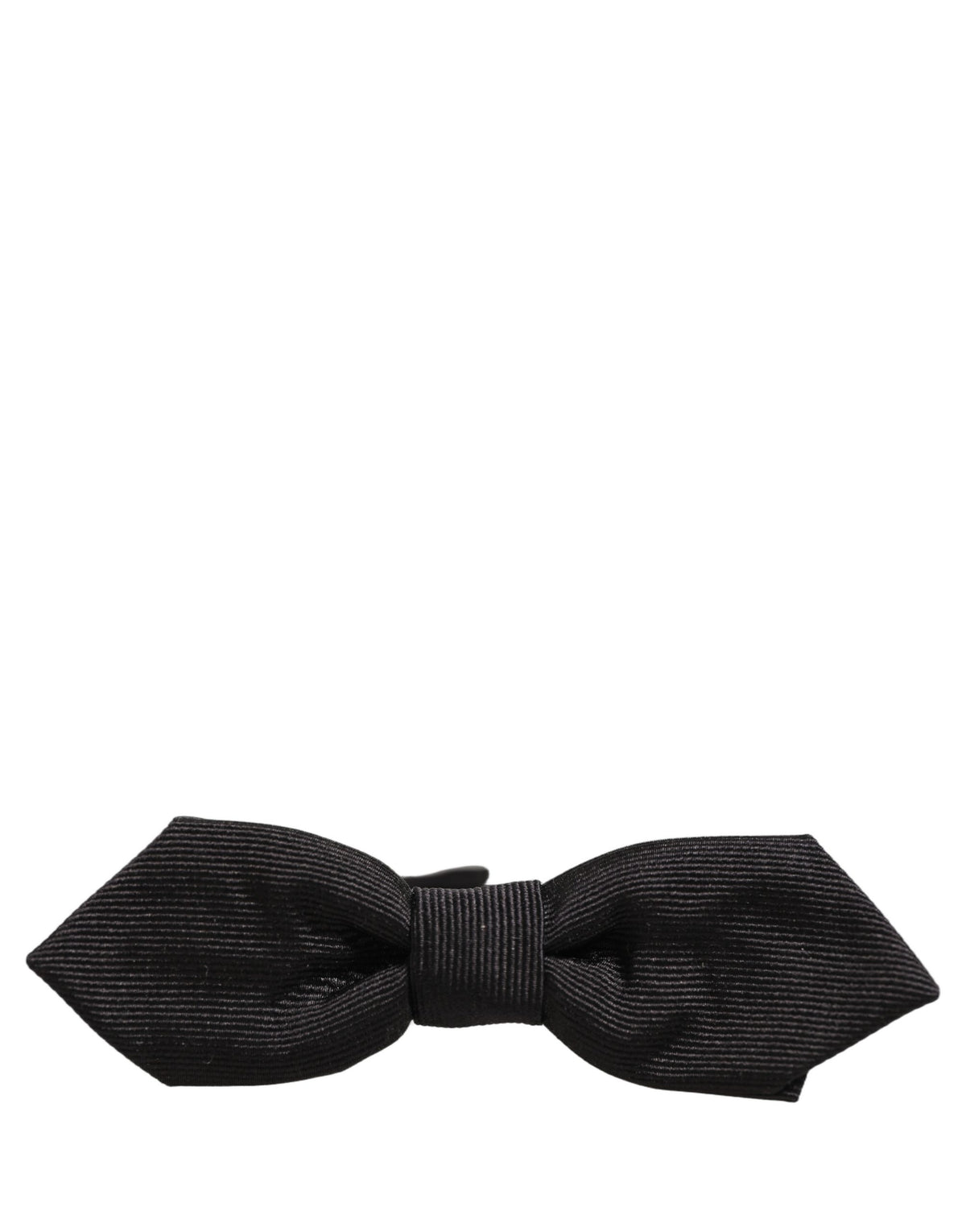 Dolce & Gabbana Men Black 100% Silk Adjustable Neck Papillon Bow Tie