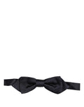 Dolce & Gabbana Men Dark Blue 100% Silk Adjustable Neck Papillon Bow Tie