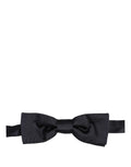 Dolce & Gabbana Men Dark Blue 100% Silk Adjustable Neck Papillon Bow Tie