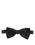 Dolce & Gabbana Dark Blue White Polka Dot Adjustable Neck Papillon Bow Tie