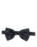 Dolce & Gabbana Men Black Blue Paisley Adjustable Neck Papillon Bow Tie