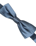 Dolce & Gabbana Men Light Blue Silk Adjustable Neck Papillon Bow Tie