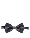 Dolce & Gabbana Men Black Crown Silk Adjustable Neck Papillon Bow Tie