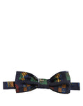 Dolce & Gabbana Men Blue Flags 100% Silk Adjustable Neck Papillon Bow Tie