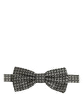 Dolce & Gabbana Men Gray Silk Patterned Adjustable Neck Papillon Bow Tie