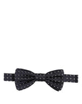Dolce & Gabbana Dark Blue White Polka Dot Adjustable Neck Papillon Bow Tie