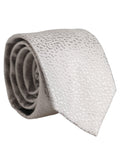 Dolce & Gabbana Men Gray 100% Silk Textured Adjustable Tied Necktie Tie