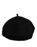 Dolce & Gabbana Black Wool French Style Beret Capello Hat