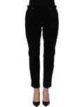 Dolce & Gabbana Black Cotton Skinny Denim Trouser Jeans