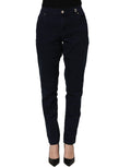 Versace Jeans Couture Blue High Waist Skinny Denim Trouser Jeans