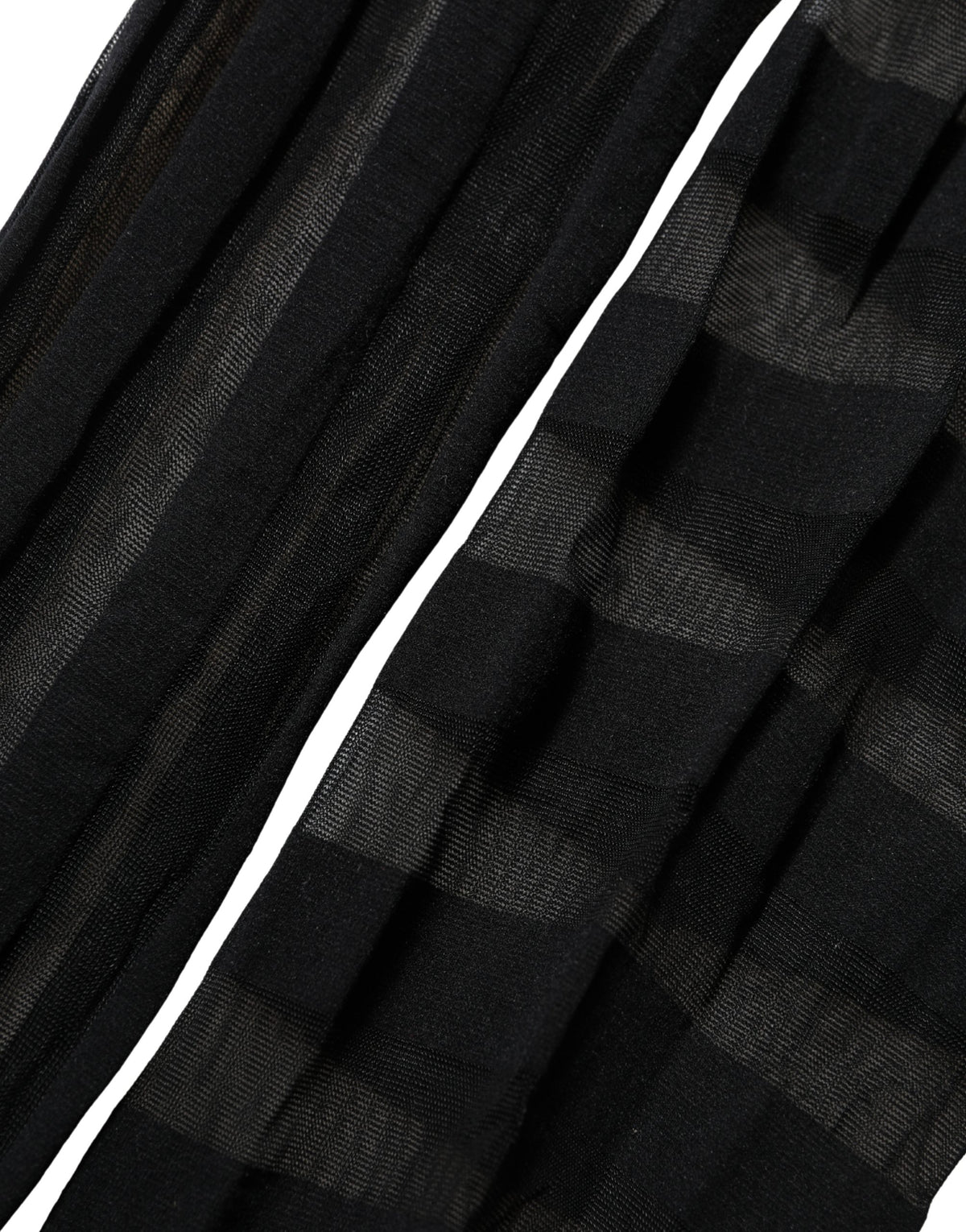 Dolce & Gabbana Black Stripes Tights Stockings Pantyhose Socks