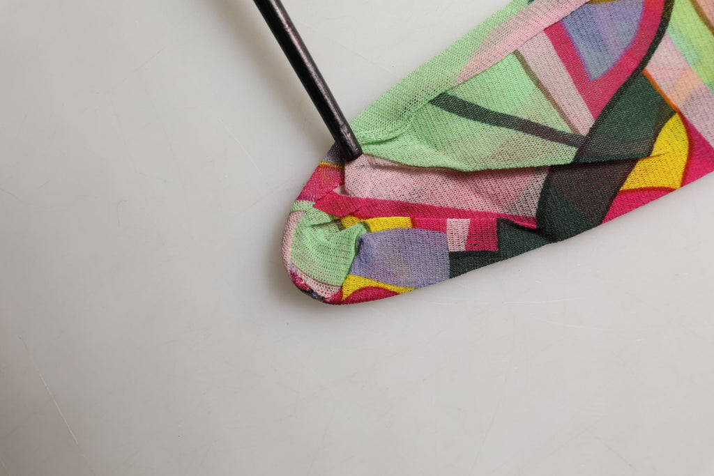 Dolce & Gabbana Multicolor Floral Print Tights Stockings Socks