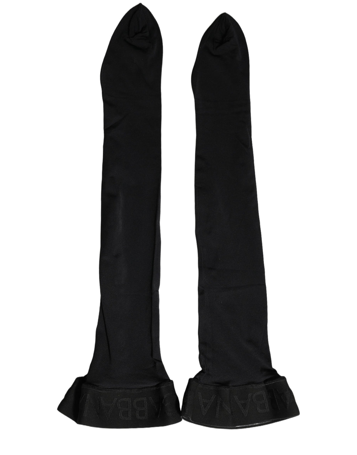 Dolce & Gabbana Black 100% Nylon Thigh High Stockings Socks
