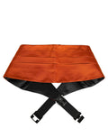 Dolce & Gabbana Orange 100% Silk Belt Waist Cummerbund