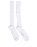 Dolce & Gabbana Men White Viscose Over The Calf Accessory Socks