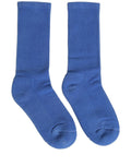 Dolce & Gabbana Blue Cotton Ribbed Mid Calf Women Accessory Socks