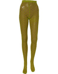 Dolce & Gabbana Green Nylon Fishnet Pantyhose Stockings Socks