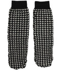 Dolce & Gabbana Black White Houndstooth Ankle Length Socks