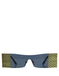 Dolce & Gabbana Gold Metal DG2263 Rectangle Snakeskin Frame Sunglasses