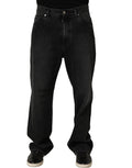 Dolce & Gabbana Dark Gray Cotton WideLeg Oversize Denim Jeans