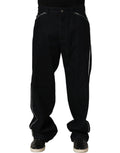 Dolce & Gabbana Black Cotton Stretch Straight Men Denim Jeans