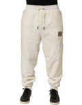 Dolce & Gabbana Off White Terry Cotton Plush Men Jogger Pants