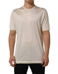 Dolce & Gabbana White Short Sleeve Collared Polo T-shirt