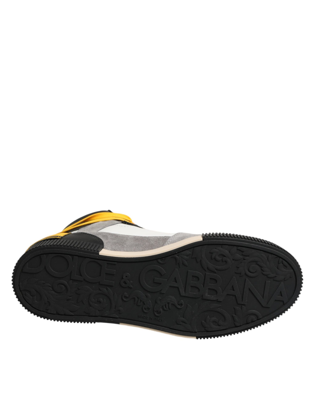 Dolce & Gabbana Multicolor Calf High Top Sneakers Shoes
