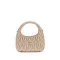 Miu Miu Beige Calf Leather Bos Taurus Shoulder Bag