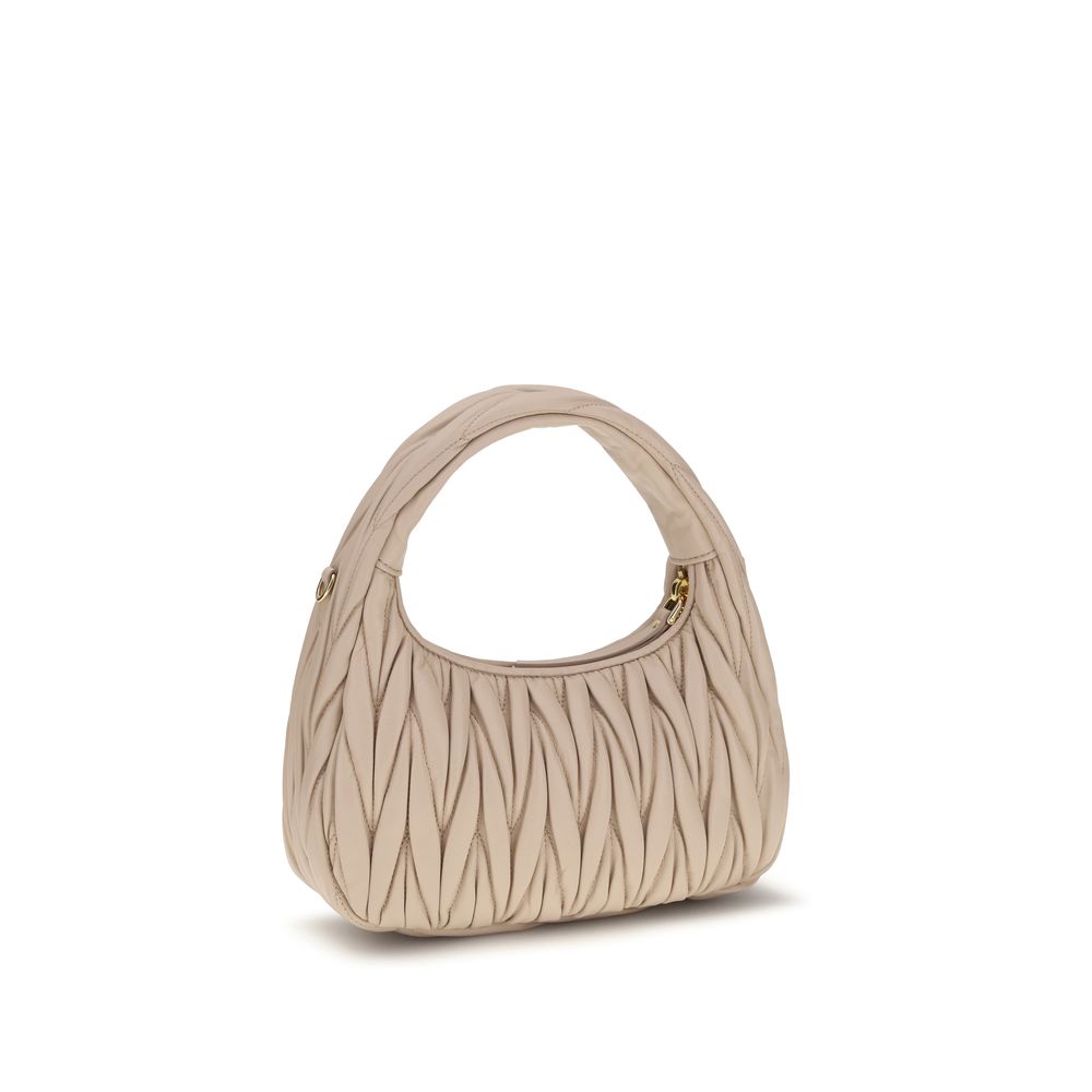 Miu Miu Beige Calf Leather Bos Taurus Shoulder Bag