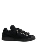 Dolce & Gabbana Black Portofino Lace-Up Sneakers Shoes