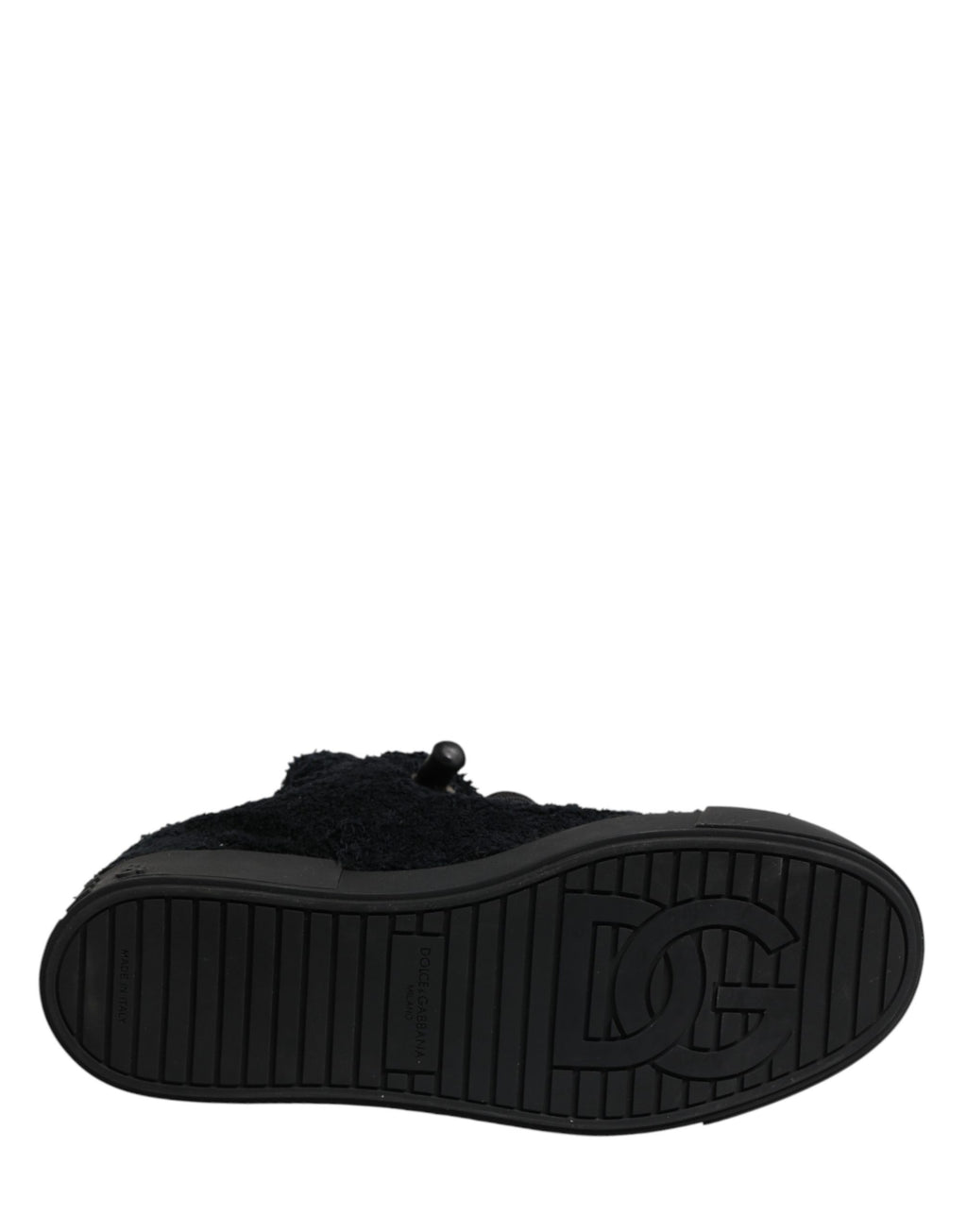 Dolce & Gabbana Black Portofino Lace-Up Sneakers Shoes
