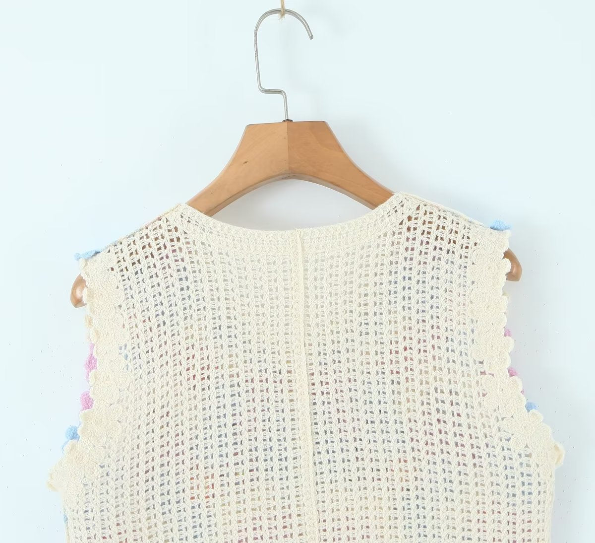 Women Retro Thailand Holiday Floral Vest Cardigan Top Casual All Matching Graceful