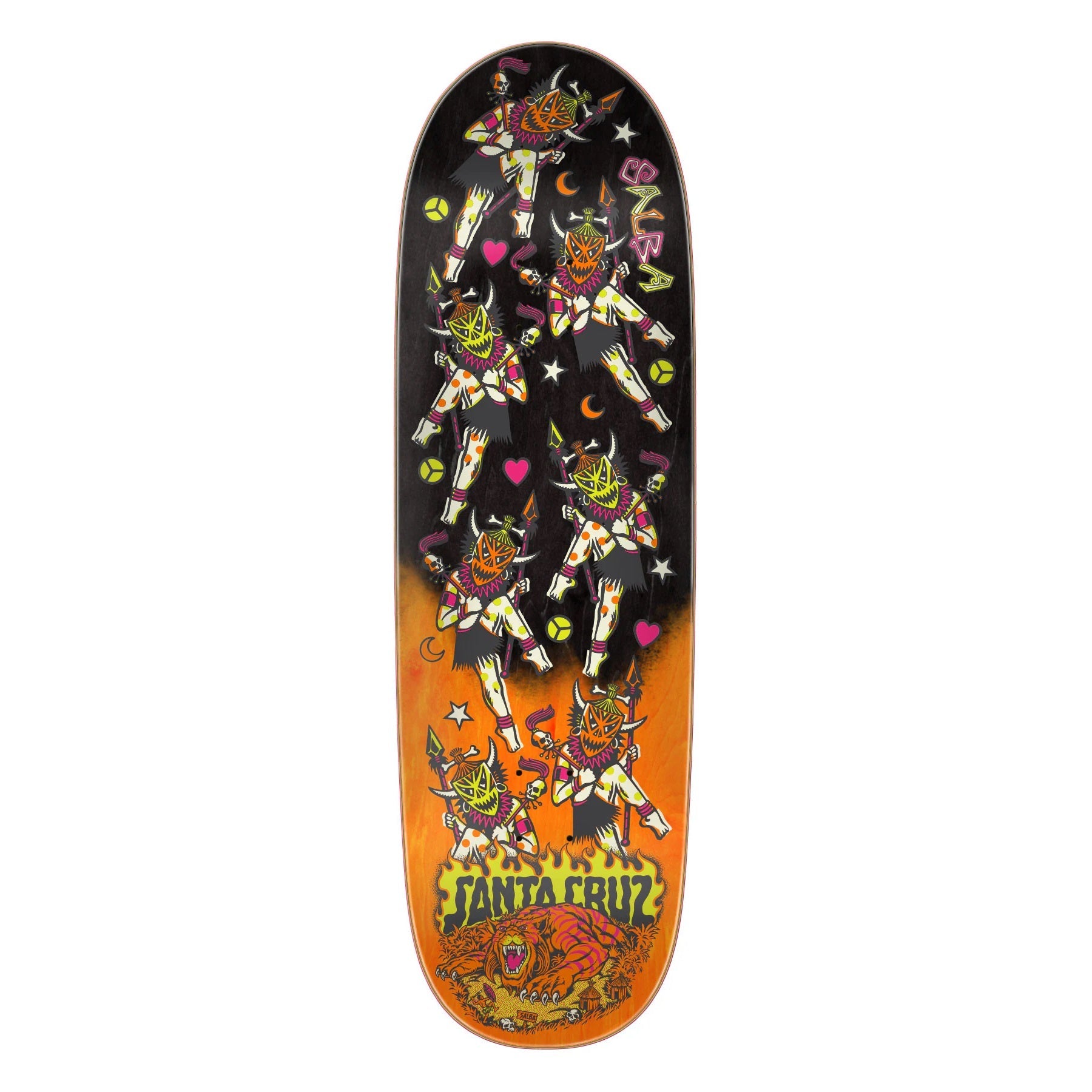 Santa Cruz Salba Firedance Santa Cruz Egg Skateboard Deck - 8.80″