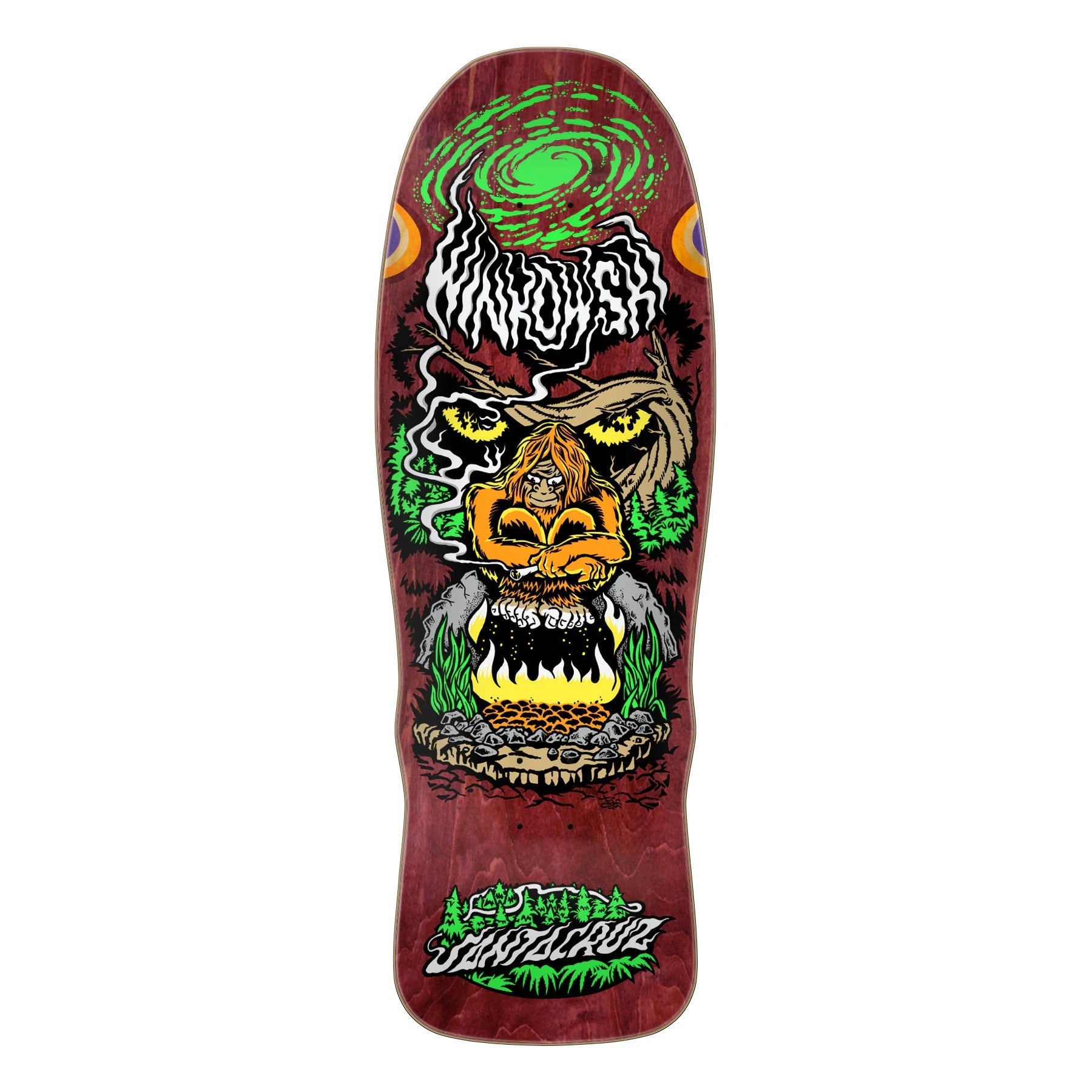 Santa Cruz Winkowski Bigfoot Shaped Skateboard Deck - 10.35″