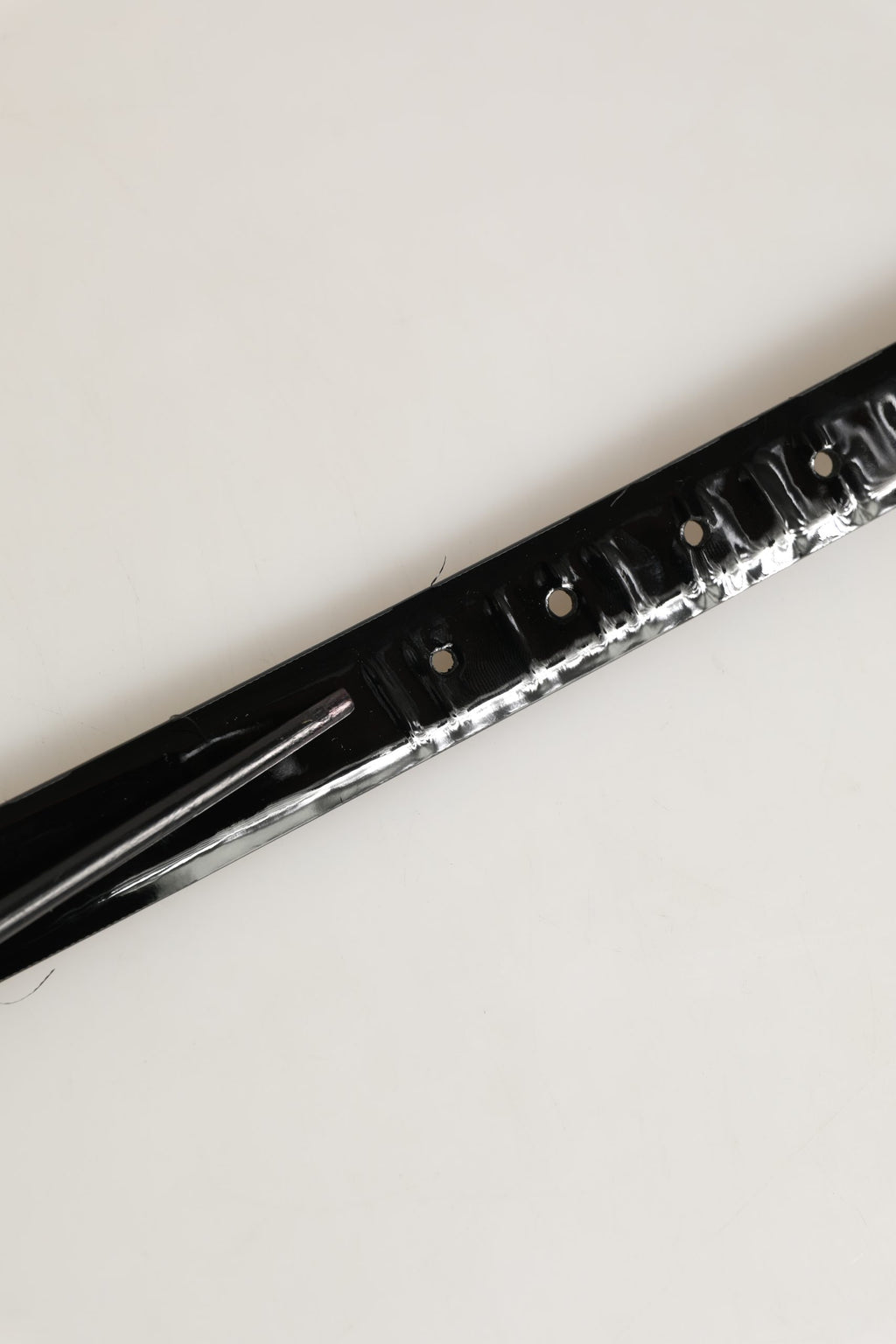 Dolce & Gabbana Black Classic Leather Silver Tone Buckle Belt