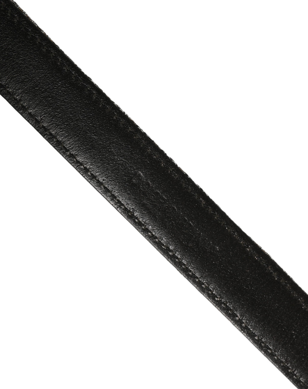 Dolce & Gabbana Silver Black Floral Jacquard Metal Buckle Belt