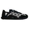 Dolce & Gabbana Black Logo Lace Up Low Top NS1 Sneakers Shoes