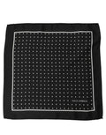 Dolce & Gabbana Black Polka Dot Pocket Square Foulard Scarf