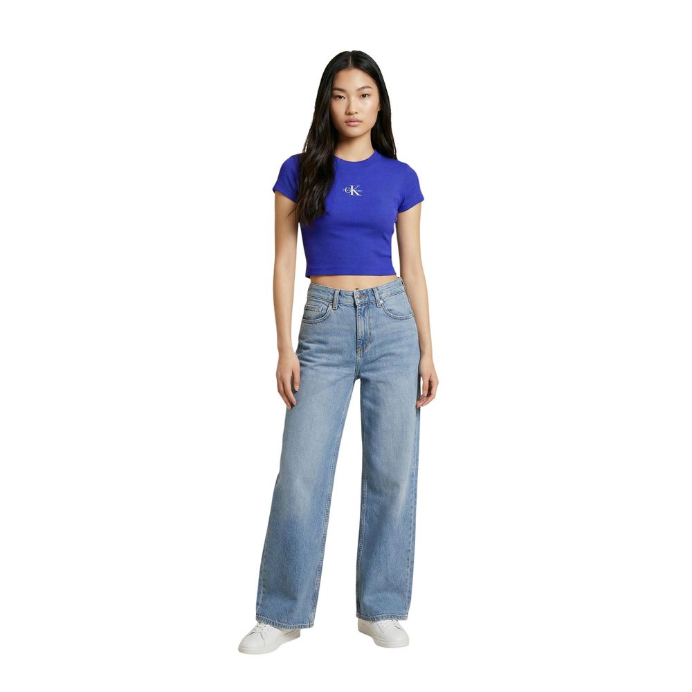 Calvin Klein Jeans Blue Cotton T-Shirt