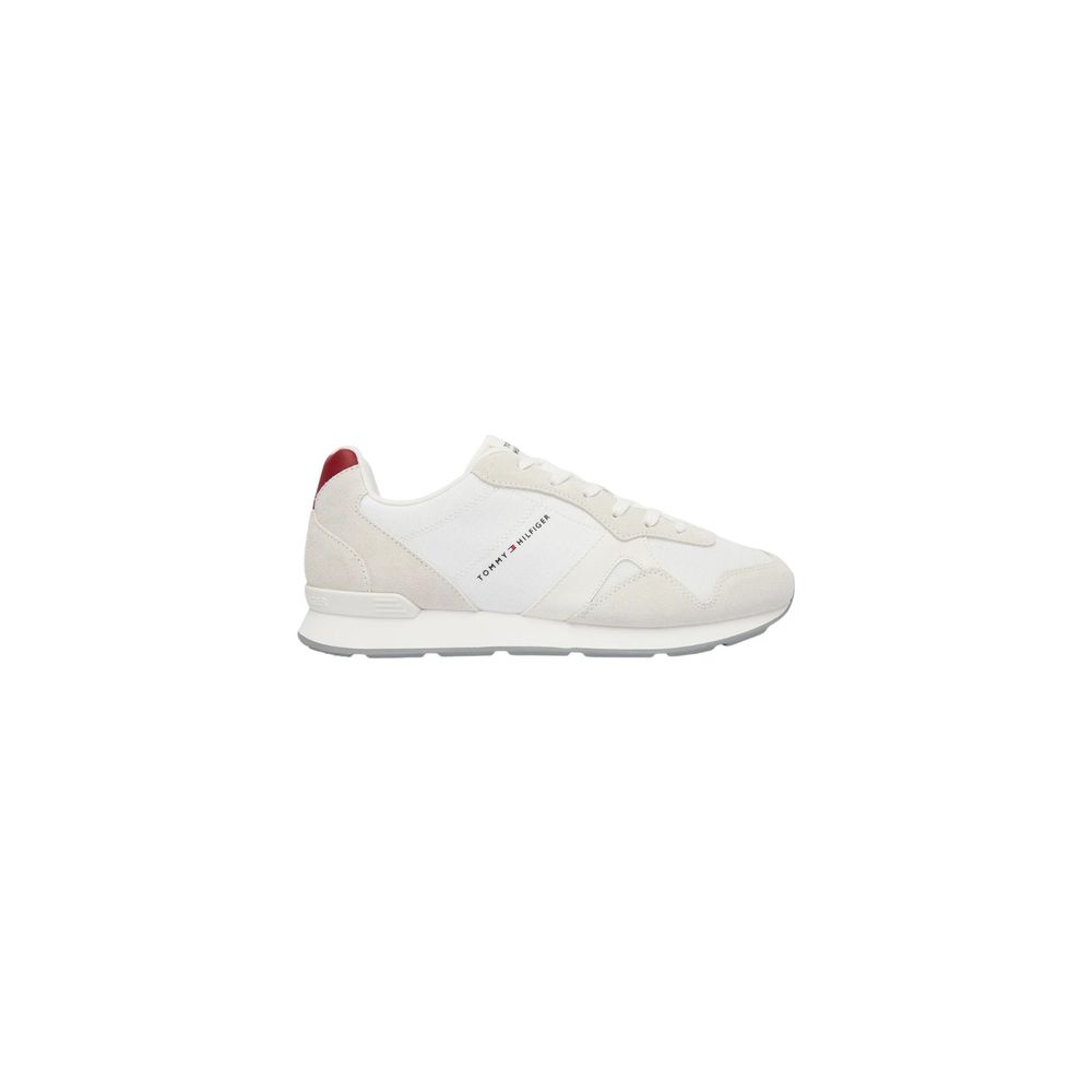 Tommy Hilfiger White Recycled Polyester Low Top Sneakers