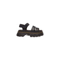 Dr. Martens Black Leather Flat Sandals