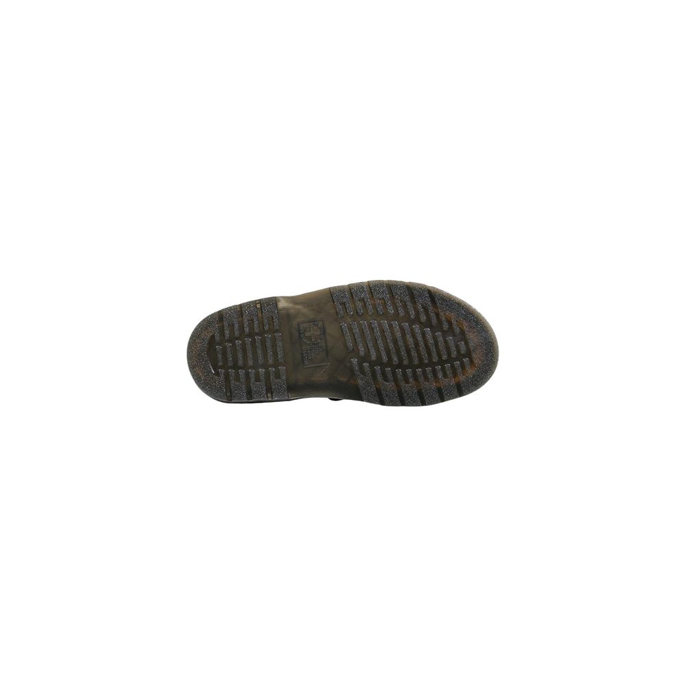 Dr. Martens Black Leather Flat Sandals
