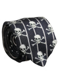 Dolce & Gabbana Men Black Silk Skull Fantasy Adjustable Tied Necktie Tie