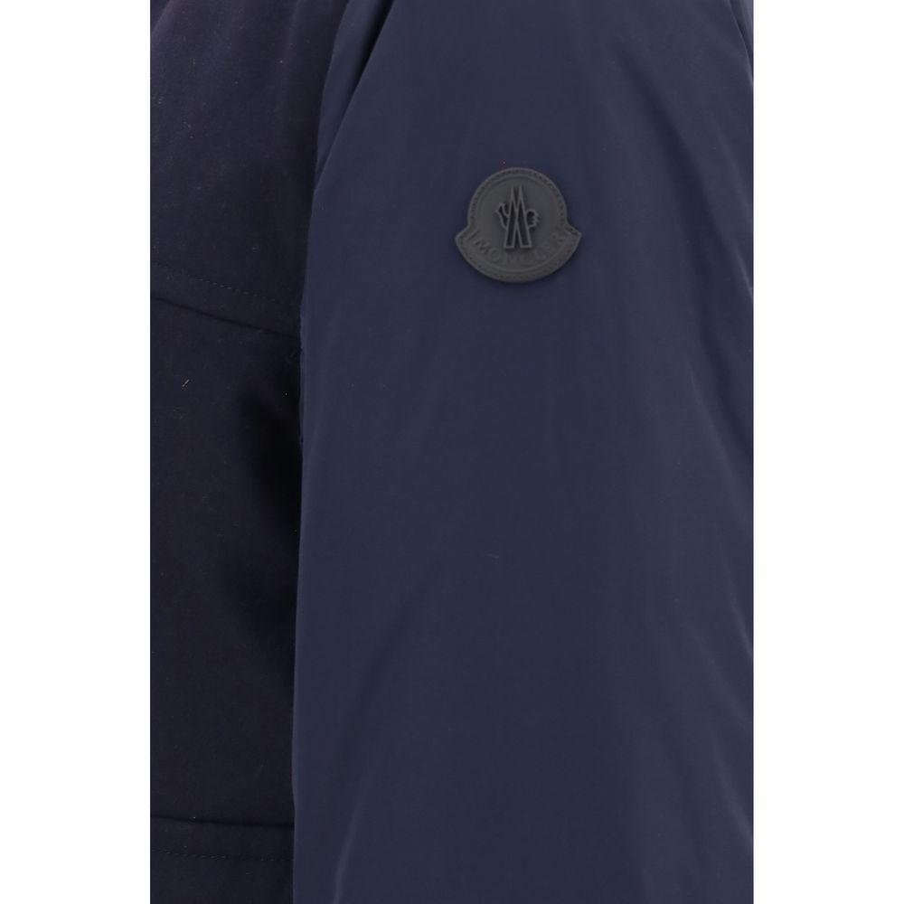 Moncler Blue Wool Oves Aries Sportswear