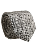 Dolce & Gabbana Black White Geometric Adjustable Necktie Accessory Tie