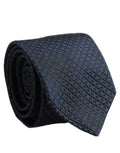 Dolce & Gabbana Men Dark Blue Geometric Silk Adjustable Tied Necktie Tie